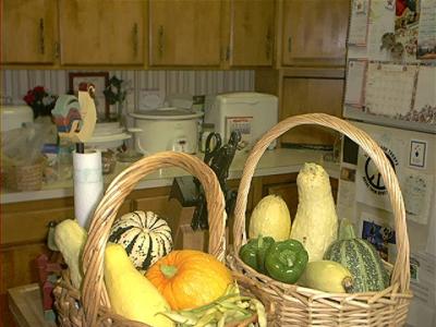 Two baskets from the garden