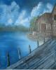 Fishing Village Painting for Charlie